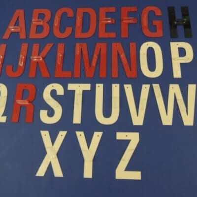 9" PVC Letters (CUT)