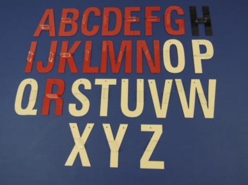 9" PVC Letters (CUT)