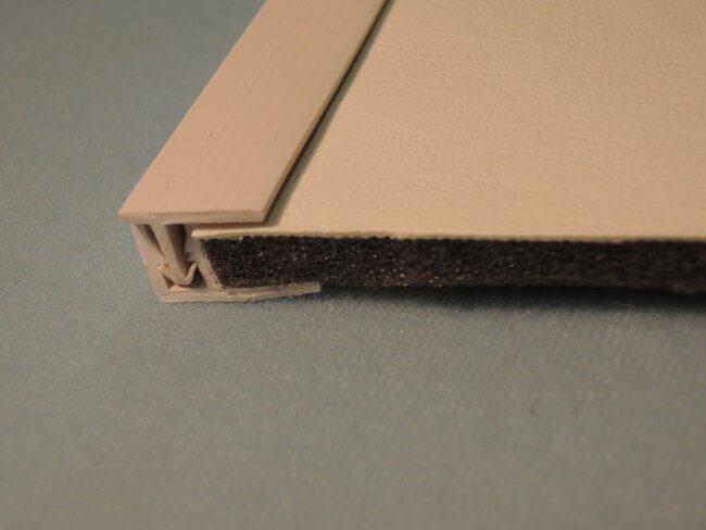 Metal edge trim for plywood