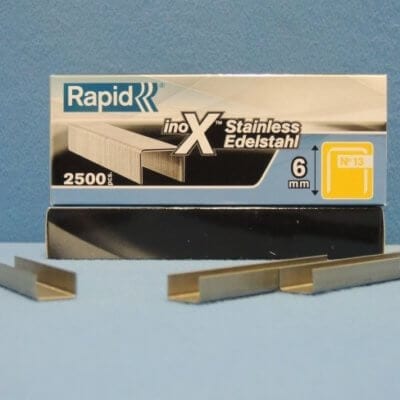 Rapid 6mm Stainless Steel Staples