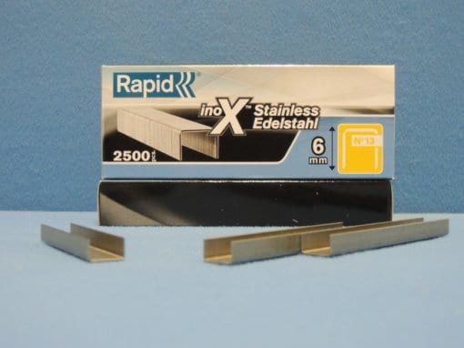 Rapid 6mm Stainless Steel Staples