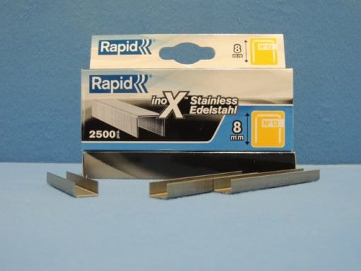 Rapid 8mm Stainless Steel Staples
